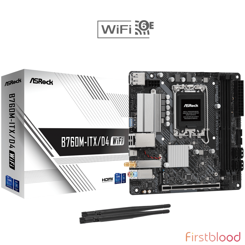 ASRock B760M-ITX/D4 WiFi Motherboard