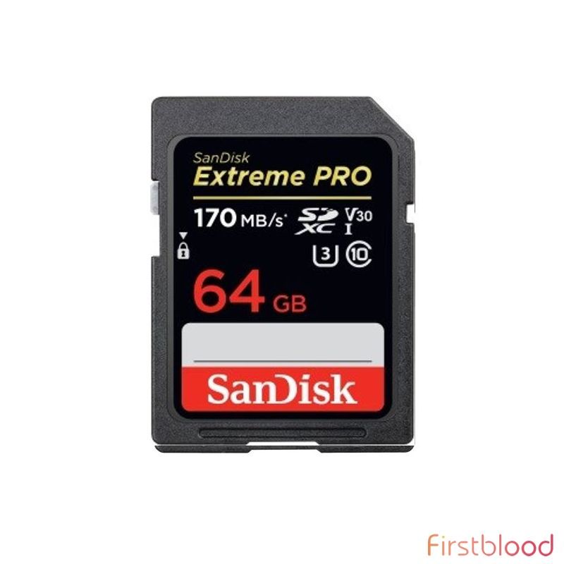 闪迪 64GB Extreme PRO Memory 储存卡 170MB/s 防水防高温防X射线