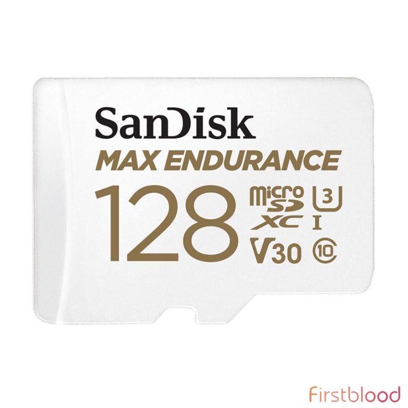 闪迪 Max Endurance 128GB MicroSDHC TF卡 储存卡  UHS-I C10 U3 V30 100MB/s R, 40MB/s W 带SD适配器