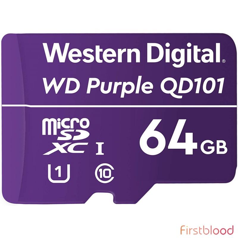 西部数据 WD Purple 64GB MicroSDXC TF卡 储存卡