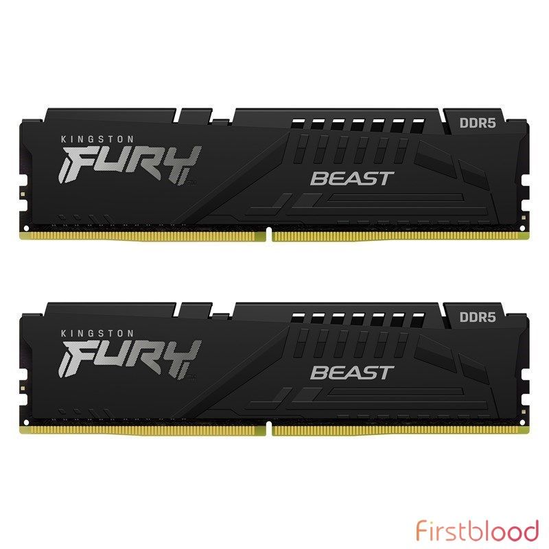 Kingston FURY Beast 16GB (2x 8GB) DDR5 5200MHz 内存