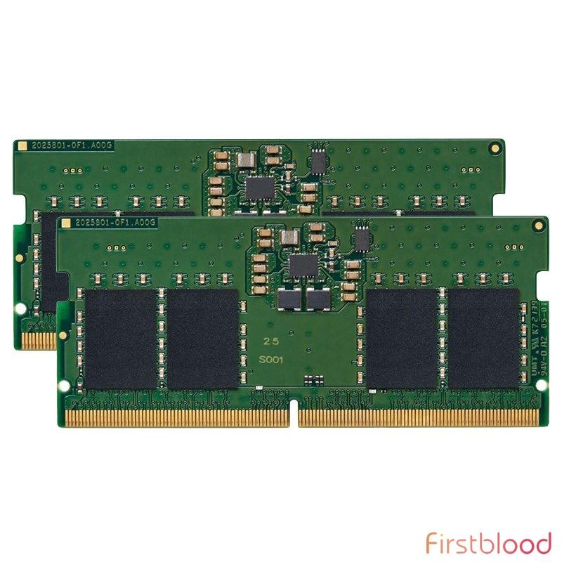 Kingston 16GB (2x 8GB) DDR5 4800MHz 笔记本内存