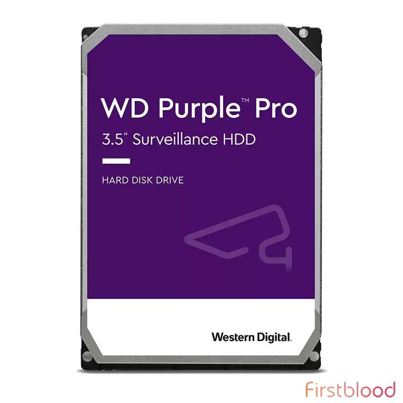 西部数据WD121PURP 12TB 紫盘 Pro 3.5寸SATA3 Surveillance 机械硬盘