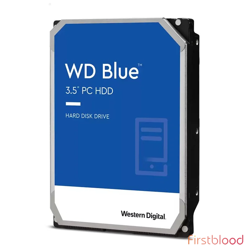 西部数据WD80EAZZ 8TB 蓝盘 3.5寸5400转SATA 机械硬盘