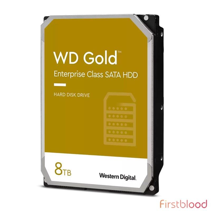 西部数据WD8004FRYZ 8TB Gold 3.5寸SATA 6Gb/s 512e 企业级机械硬盘