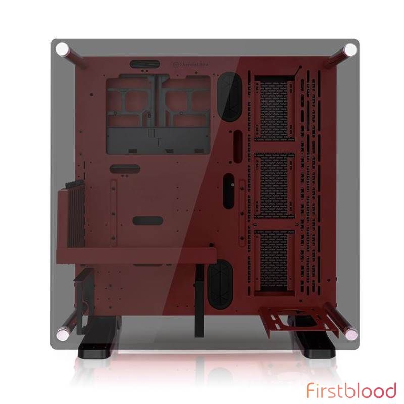 Tt Core P3 钢化玻璃 Mid-Tower ATX机箱 - Red