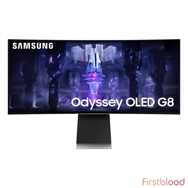 三星Odyssey OLED G8 34英寸175Hz UWQHD超宽曲面0.03ms游戏显示器