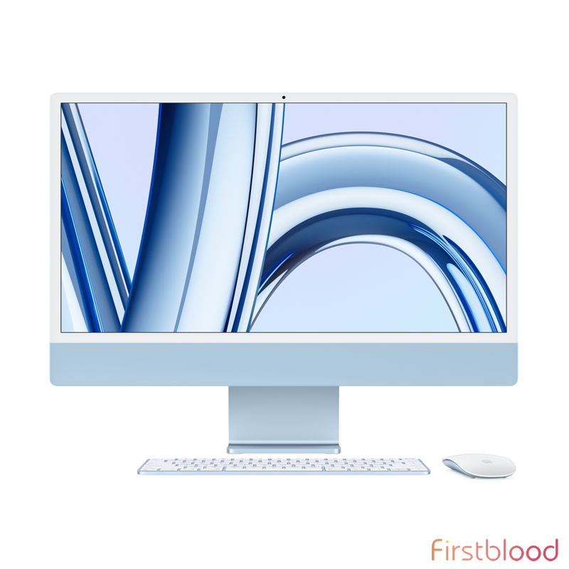 Apple 24-英寸 iMac M3 8GB 512GB 10-core GPU - Blue