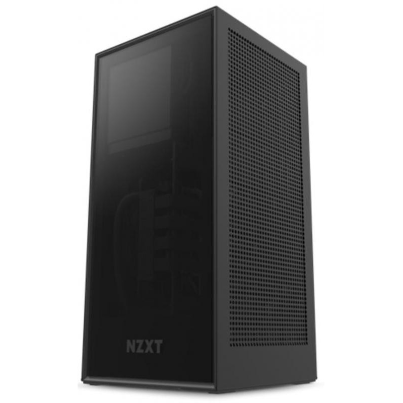 NZXT恩杰H1 迷你小型机箱ITX台式机 内置水冷电源 黑色 (已更新新版PCIe 转接卡 )
