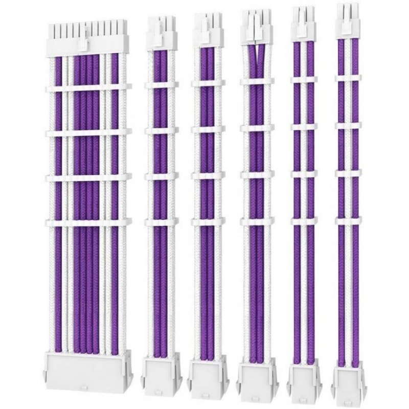 Antec Psu - Sleeved Extension Cable Kit V2 - Purple/White.