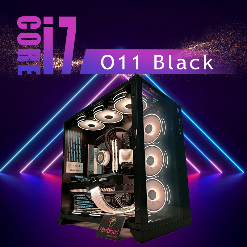 英特尔12/13代 O11黑色整机 台式电脑