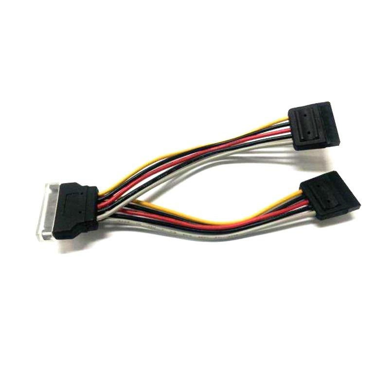 8Ware SATA Power Splitter Cable 15cm 1 x 15-pin  - 2 x 15-pin Male to Female