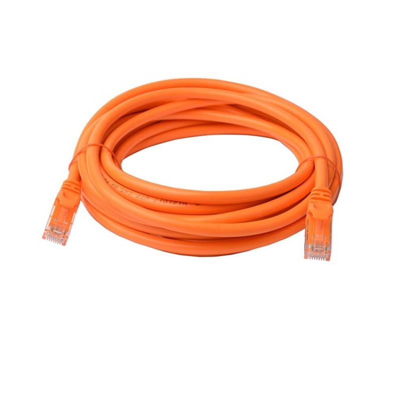 8Ware Cat6a UTP Ethernet Cable 5m Snagless?Orange