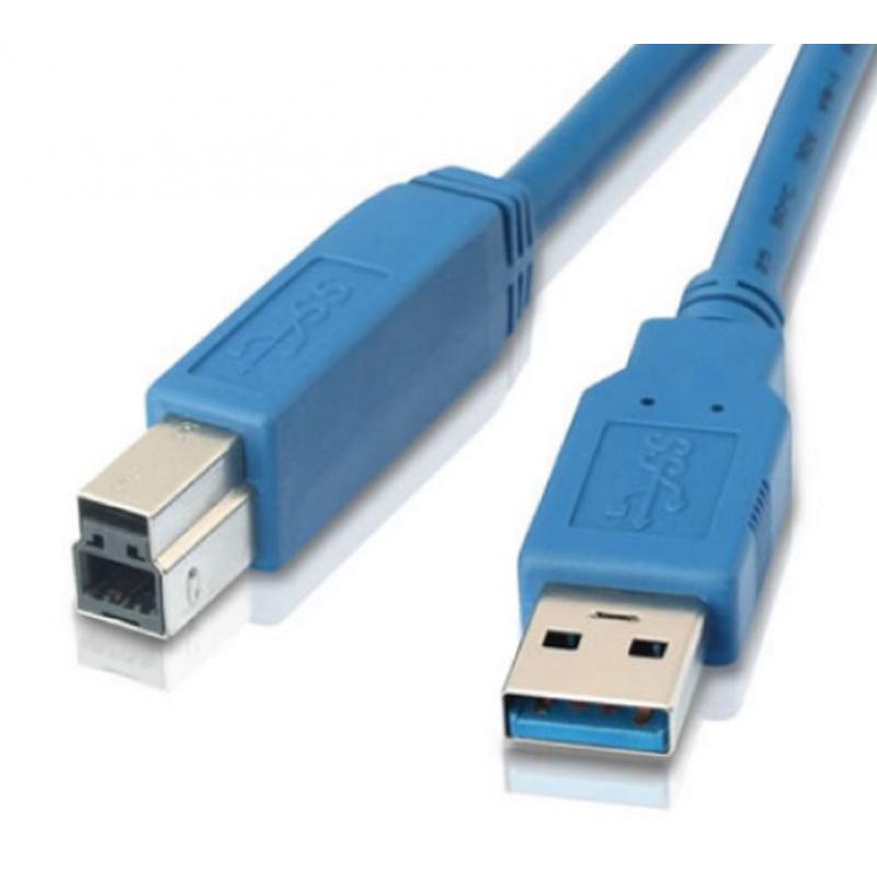 Astrotek USB 3.0 打印机线 1米 - Type A 转 B 公对公 蓝色