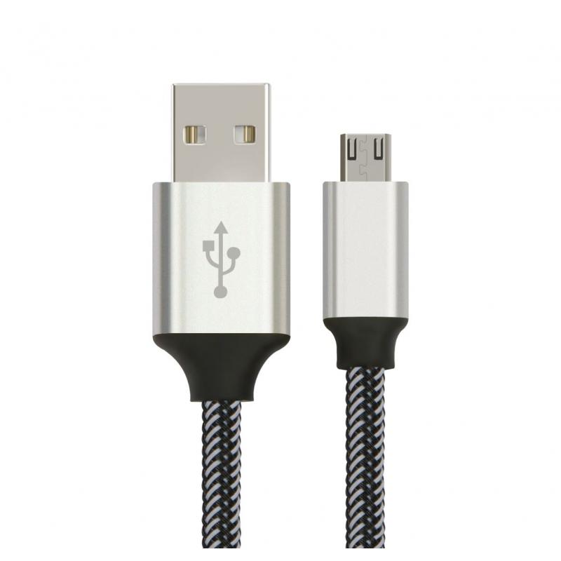 Astrotek 2米 Micro USB 数据同步 充电线 银白色