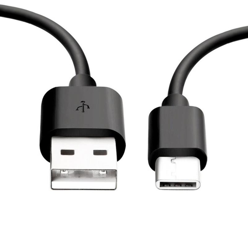 8Ware USB 2.0 数据线 2米 Type-C 转 A，公对公，黑色 - 480Mbps