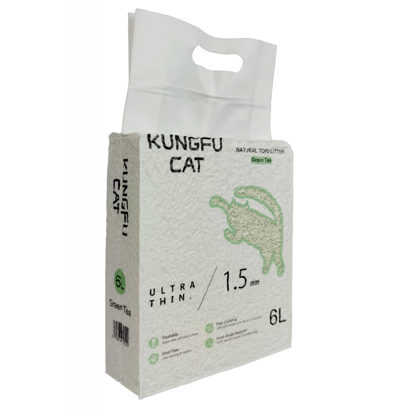 KUNGFU CAT 绿茶味 猫砂 6L/2.6KG