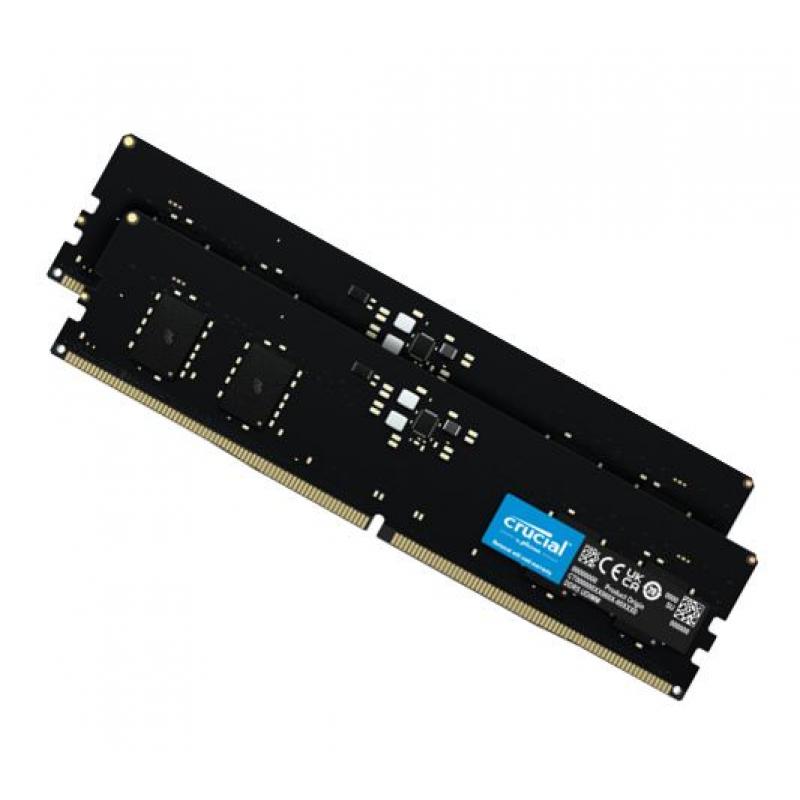 Crucial 64GB (2x32GB) DDR5 UDIMM 4800MHz CL40 台式电脑内存