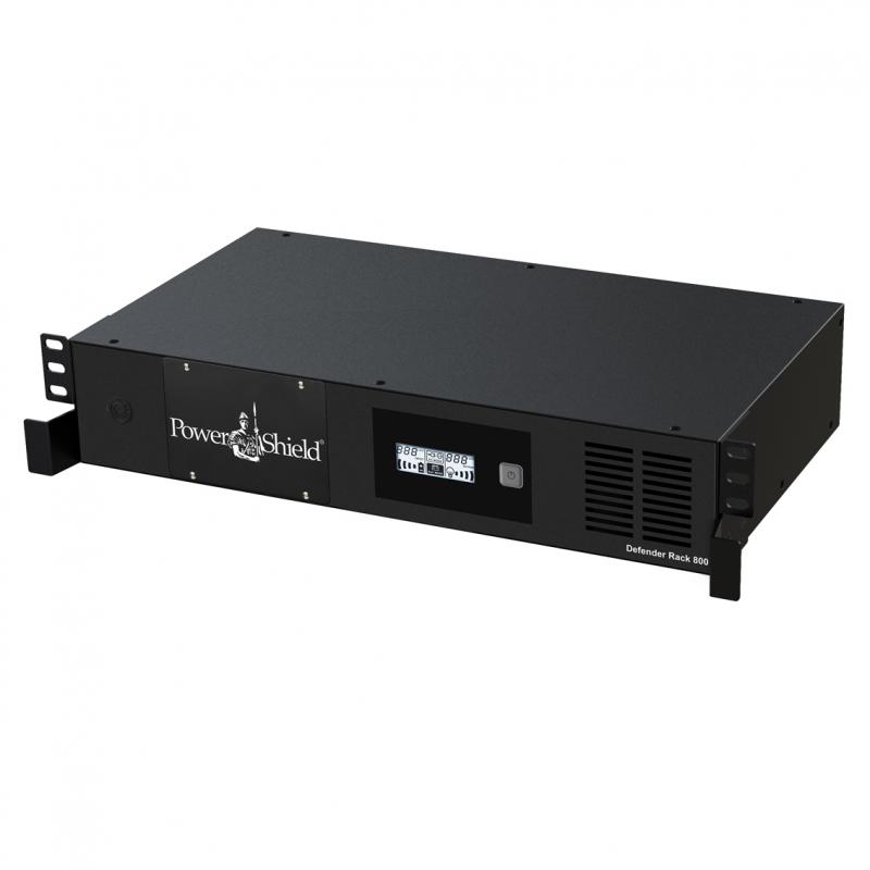 PowerShield Defender Rackmount 800VA / 480W UPS ,Line Interactive Simulated Sine Wave Perfect for Shallow Racks, Compact