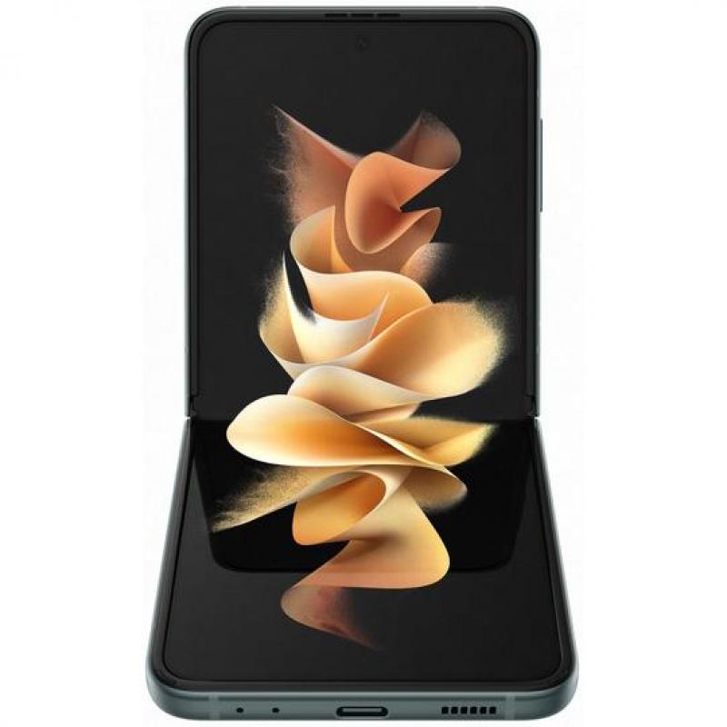 三星Galaxy Z Flip3 5G 128GB 折叠智能手机 夏夜森林 - 8GB RAM, 128GB Memory,  Dual Camera, Android 11, 3300 mAh Battery