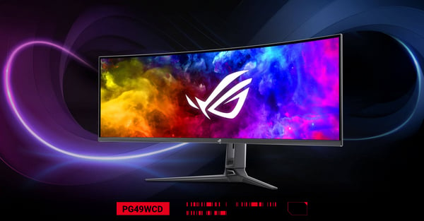 ASUS ROG Swift PG49WCD 49" 144Hz 5K DQHD UltraWide Curved QD-OLED Gaming Monitor