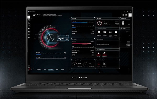 ASUS ROG Flow X13 13.4 inch 120Hz FHD+ Gaming Laptop R7 16GB 1TB RTX3050 W11H - Touch - Desktop Overview 12