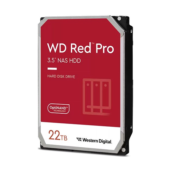 WD WD221KFGX 22TB Red PRO 3.5" 7200RPM SATA3 NAS Hard Drive - Desktop Overview 1