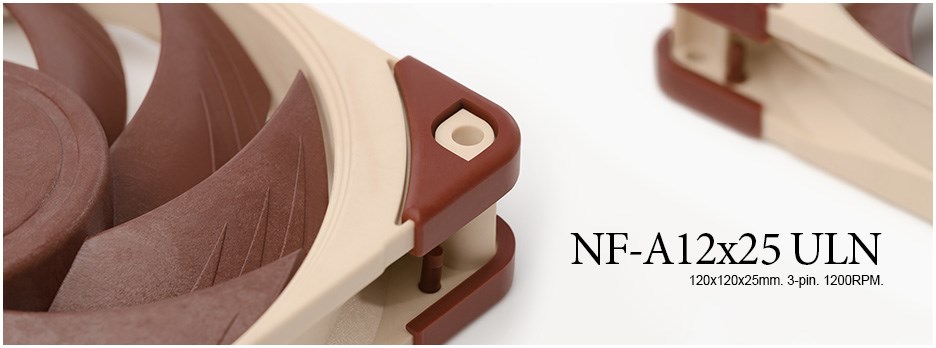 Noctua NF-A12x25 ULN 120mm Fan - Desktop Overview 1