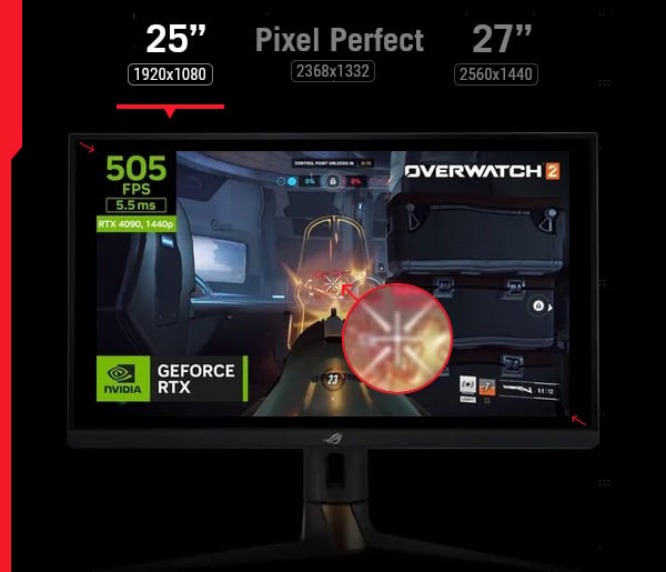 ASUS ROG Swift PG27AQN 27" 360Hz QHD 1ms IPS G-Sync Gaming Monitor - Desktop Overview 7