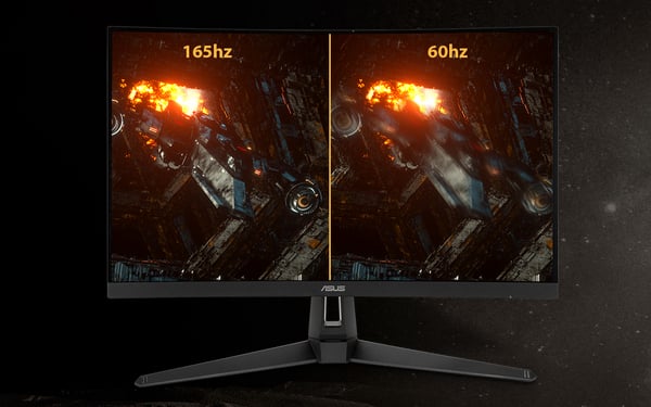 ASUS TUF Gaming VG27VH1B 27-inch 165Hz Full HD 1ms FreeSync VA Curved Gaming Monitor - Desktop Overview 3
