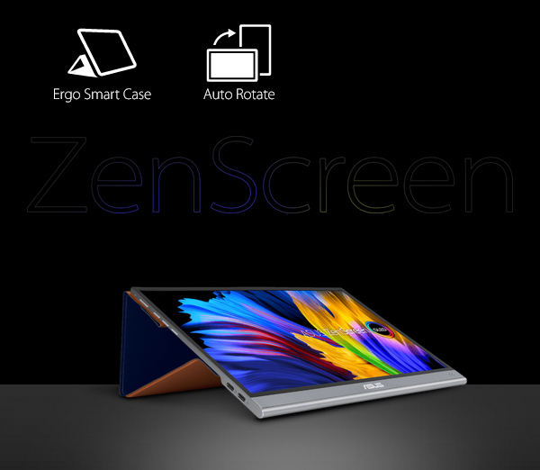 ASUS ZenScreen MQ16AH 15.6-inch Full HD 1ms HDR OLED Portable Monitor - Desktop Overview 7