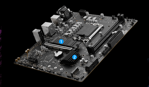 MSI PRO B760M-G DDR4 LGA 1700 Micro-ATX Motherboard - Desktop Overview 4
