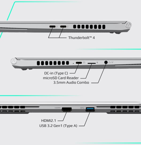 Gigabyte AERO 14 14" 2.8K OLED Gaming Laptop i7-13700H 16GB 1TB RTX4050 W11H - Desktop Overview 13
