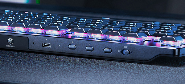 Razer DeathStalker V2 Pro TKL RGB Wireless Gaming Keyboard White - Linear Red - Overview