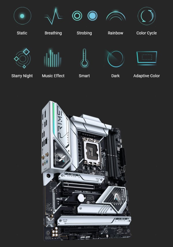 ASUS PRIME Z790-A WIFI-CSM LGA 1700 ATX Motherboard - Desktop Overview 8