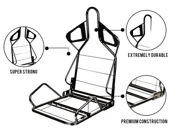 Thermaltake X Fit TT Premium Edition Gaming Chair - Black - Desktop Overview 4