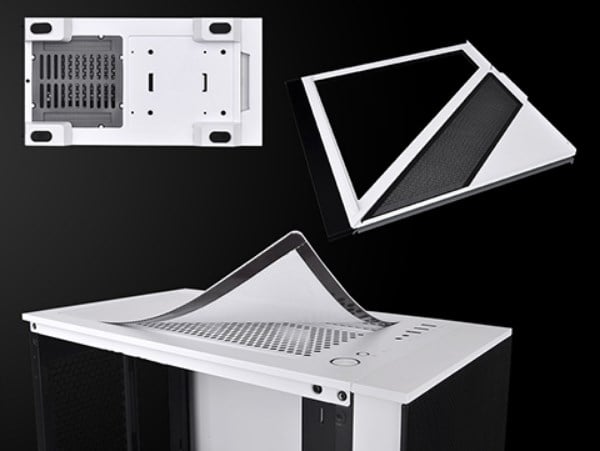 Thermaltake Divider 170 Tempered Glass ARGB Micro-ATX Case - Snow - Desktop Overview 6