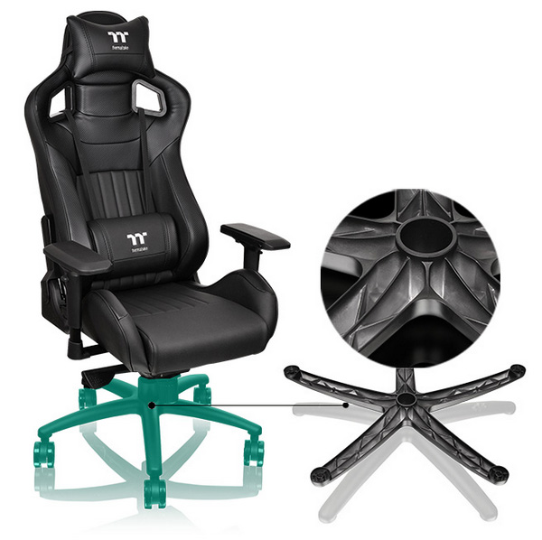 Thermaltake X Fit TT Premium Edition Gaming Chair - Black - Desktop Overview 9