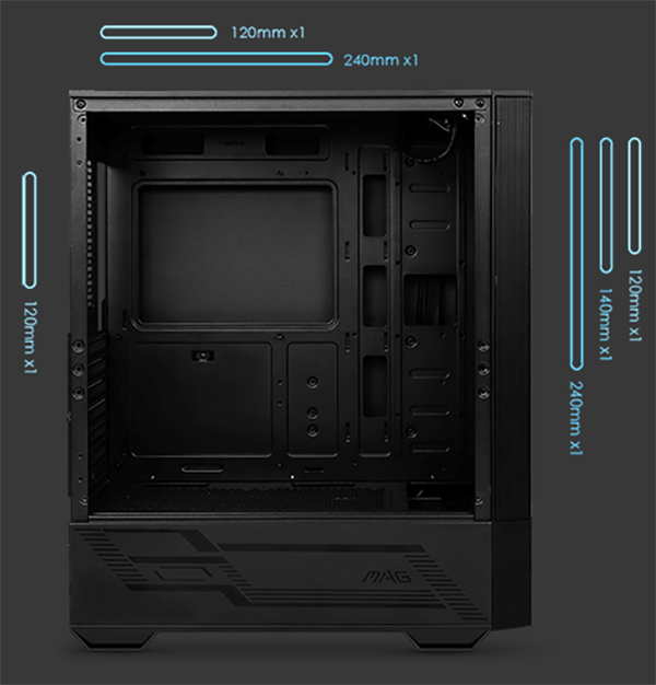 MSI MAG FORGE 112R Tempered Glass Mid-Tower ATX Case - Desktop Overview 8