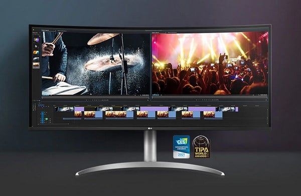 LG UltraWide 40WP95C-W 39.7-inch 5K2K HDR10 FreeSync Nano IPS Curved Monitor - Desktop Overview 1
