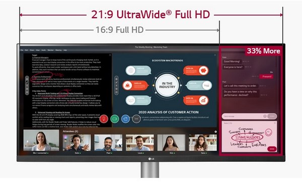 LG 29WL500-B 29" 75Hz Ultra-Wide Full HD HDR10 sRGB 99% FreeSync IPS Monitor - Desktop Overview 2
