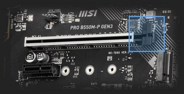 MSI PRO B550M-P GEN3 AM4 M-ATX Motherboard - Desktop Overview 6