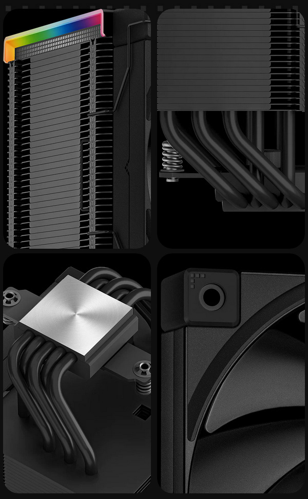 Deepcool AK500 DIGITAL RGB CPU Air Cooler - Black