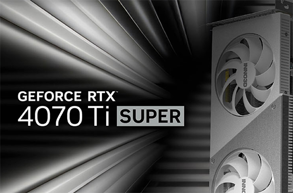 Inno3D GeForce RTX 4070 Ti SUPER TWIN X2 OC 16GB Video Card - White