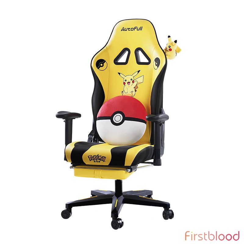 傲风电竞椅 电脑椅 游戏椅 人体工学椅子 宝可梦联名款 皮卡丘