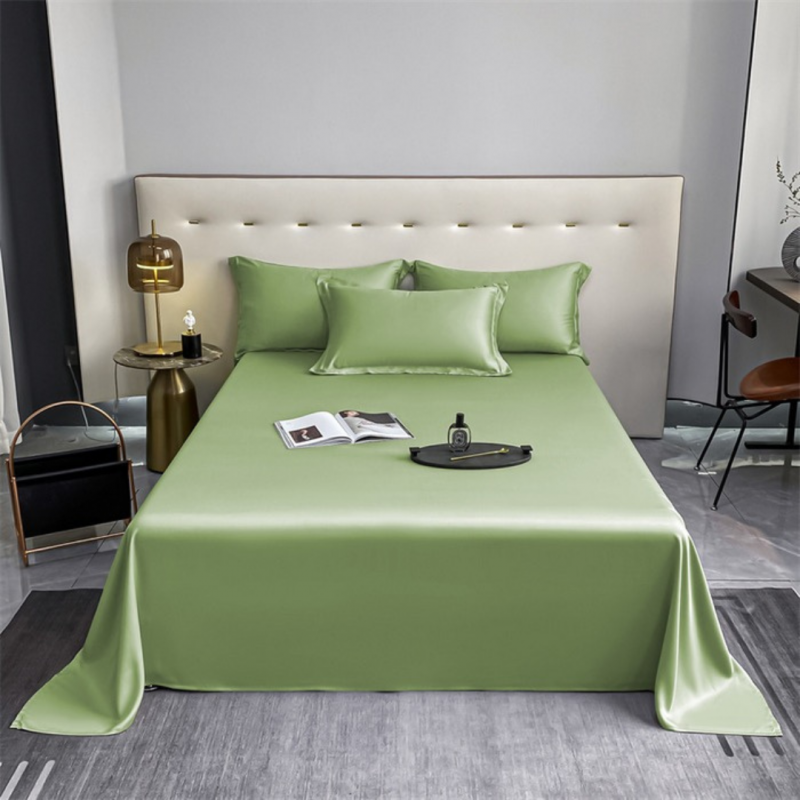 60s长绒棉加大单品床单 绿色