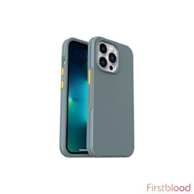 LifeProof SEE 保护壳 with Magsafe for Apple iPhone 13 Pro - Anchors Away (Teal Grey/Orange) (77-83699), Works with MagSafe charger, Screenless front