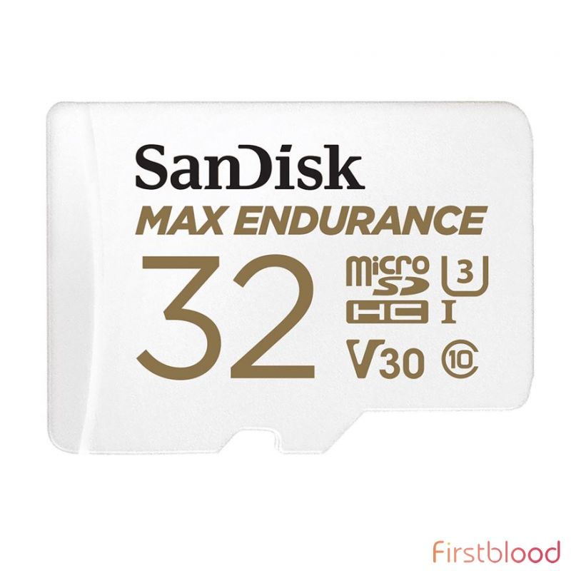 闪迪 Max Endurance 32GB MicroSDHC TF卡 储存卡 UHS-I C10 U3 V30 100MB/s R, 40MB/s W 带SD适配器