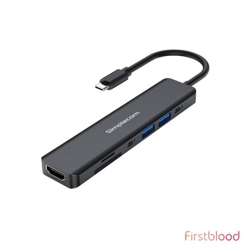 Simplecom CH570 USB-C U7合一 USB Hub HDMI SD 读卡器