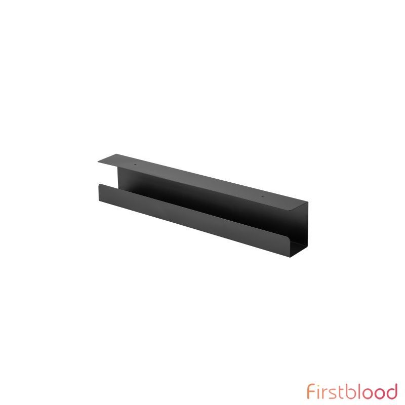 Brateck Under-Desk Cable Tray Organizer - Black Dimensions:600x114x76mm  -- Black